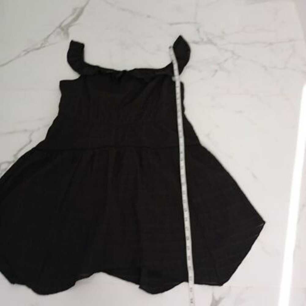 Wild Fable Mini Dress Size L Black Ruffle Sleeveless Womens - Picture 9 of 11